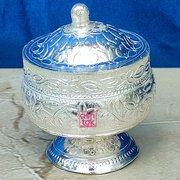 German Silver Kumkum Holder & Sindoor Box – Perfect Housewarming Gifts